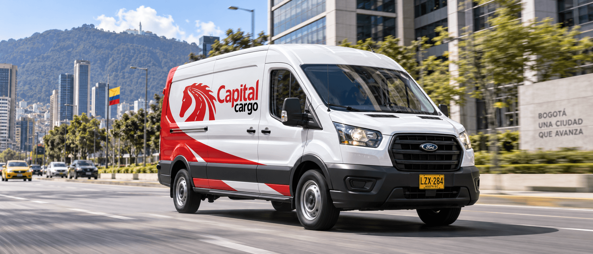 Van de carga Capital Cargo para distribución urbana en Bogotá